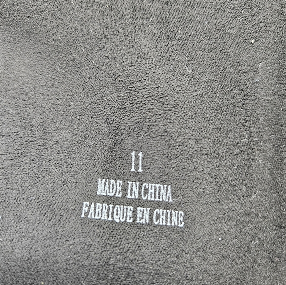 Jeffrey Campbell Endurance Mid Calf Boots Sz 11 Black Suede Winter  Slip Resist - Picture 6 of 14